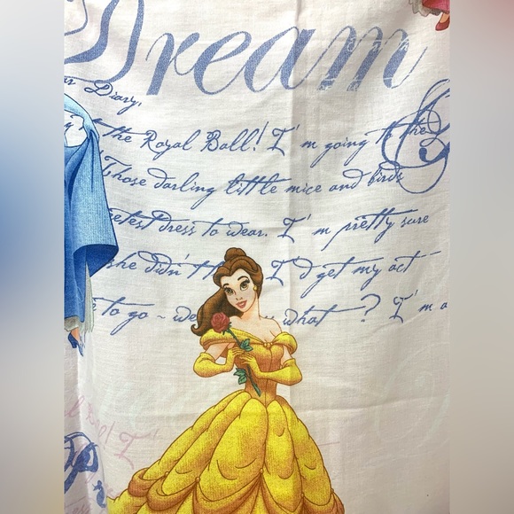 Vintage Disney princesses dear diary twin sheet set,
flat sheet and fitted sheet - Picture 5 of 15
